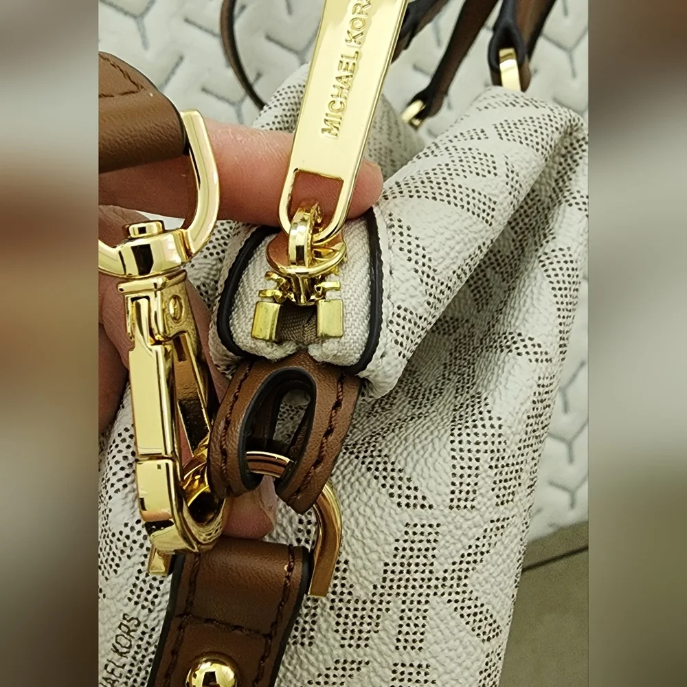 Michael Kors Brown and Cream‎ Women's Bag